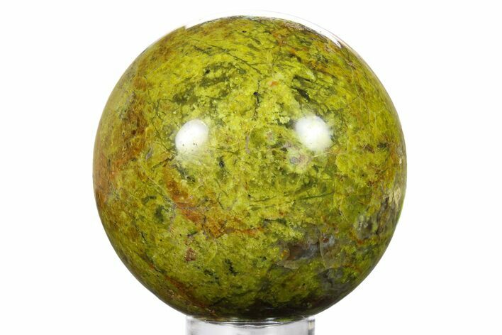 Polished Green Opal Sphere - Madagascar #290921